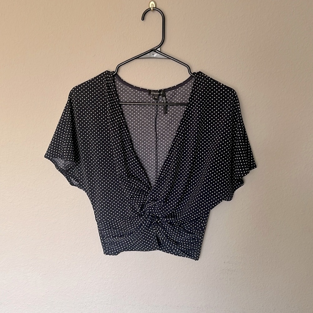 Dynamite dot baby blouse